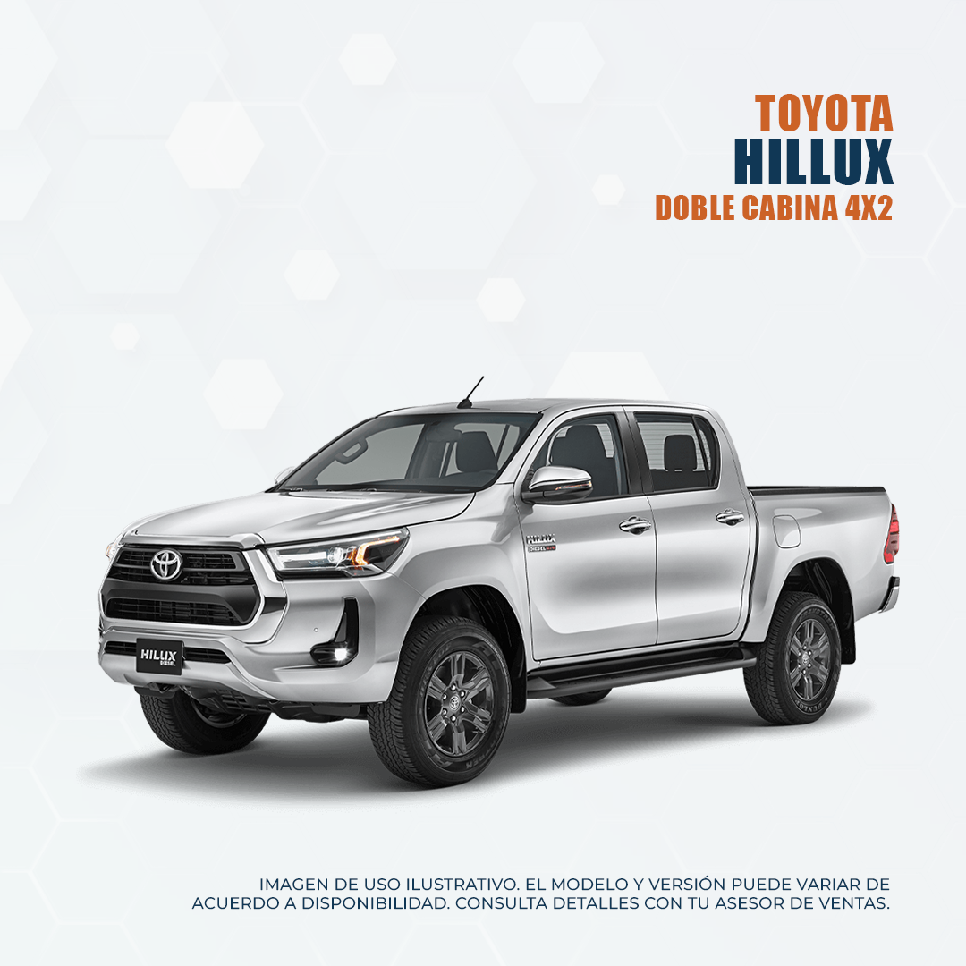 Renta de autos Toyota Hilux Doble Cabina 4x2 en Monterrey