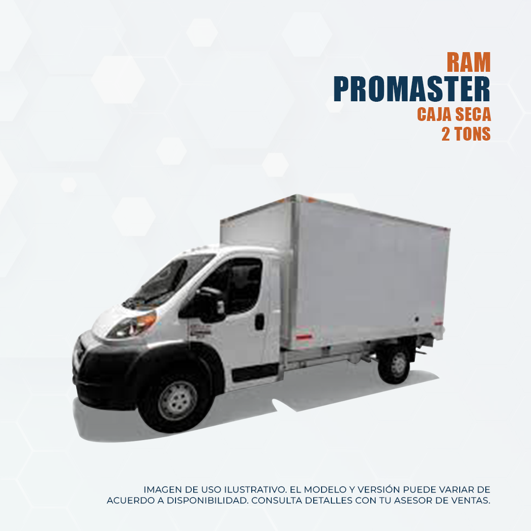 Renta de autos RAM Promaster Caja Seca 2 Tons en Monterrey